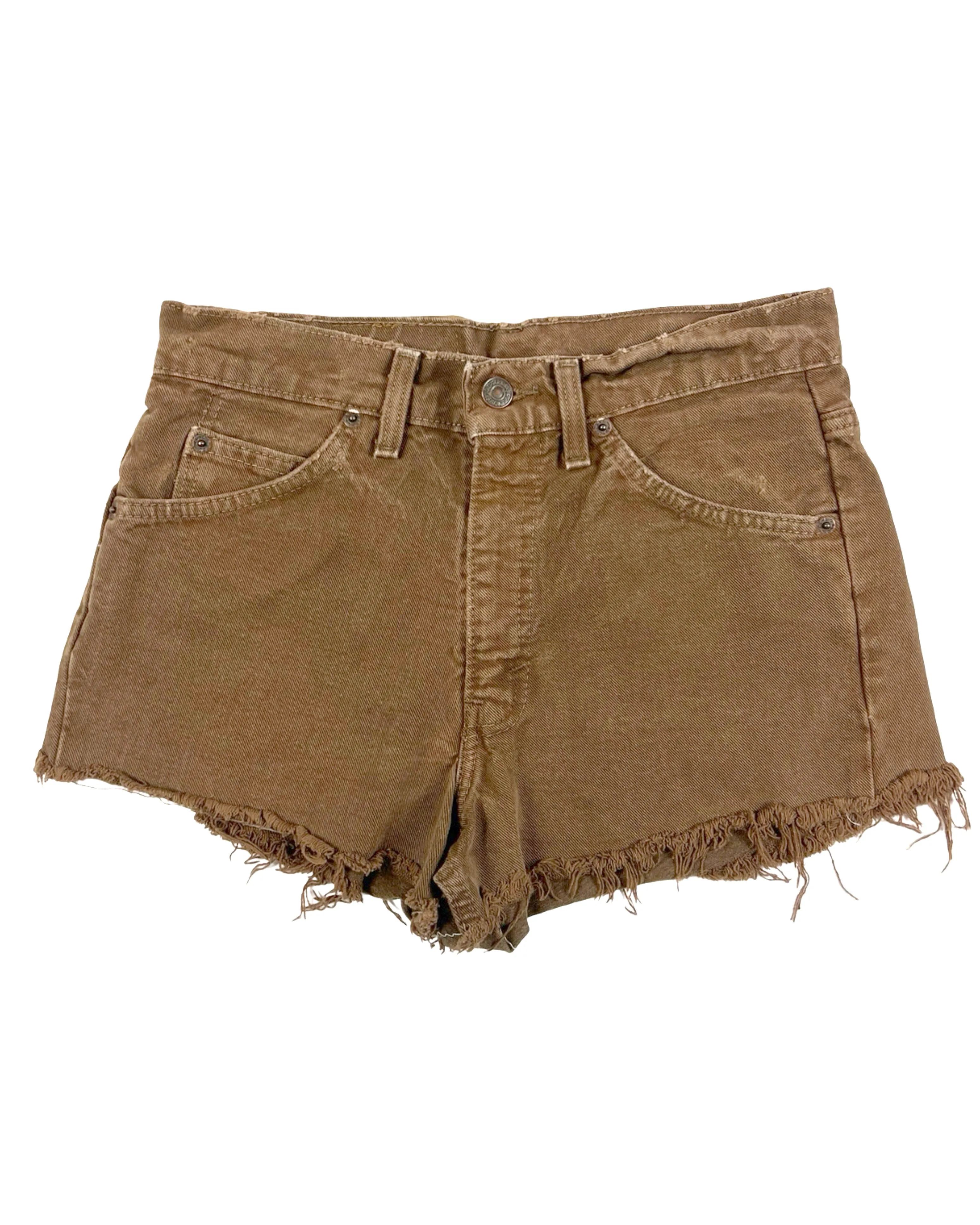 1990’s Levi's 555 Brown Denim Cut Off Shorts