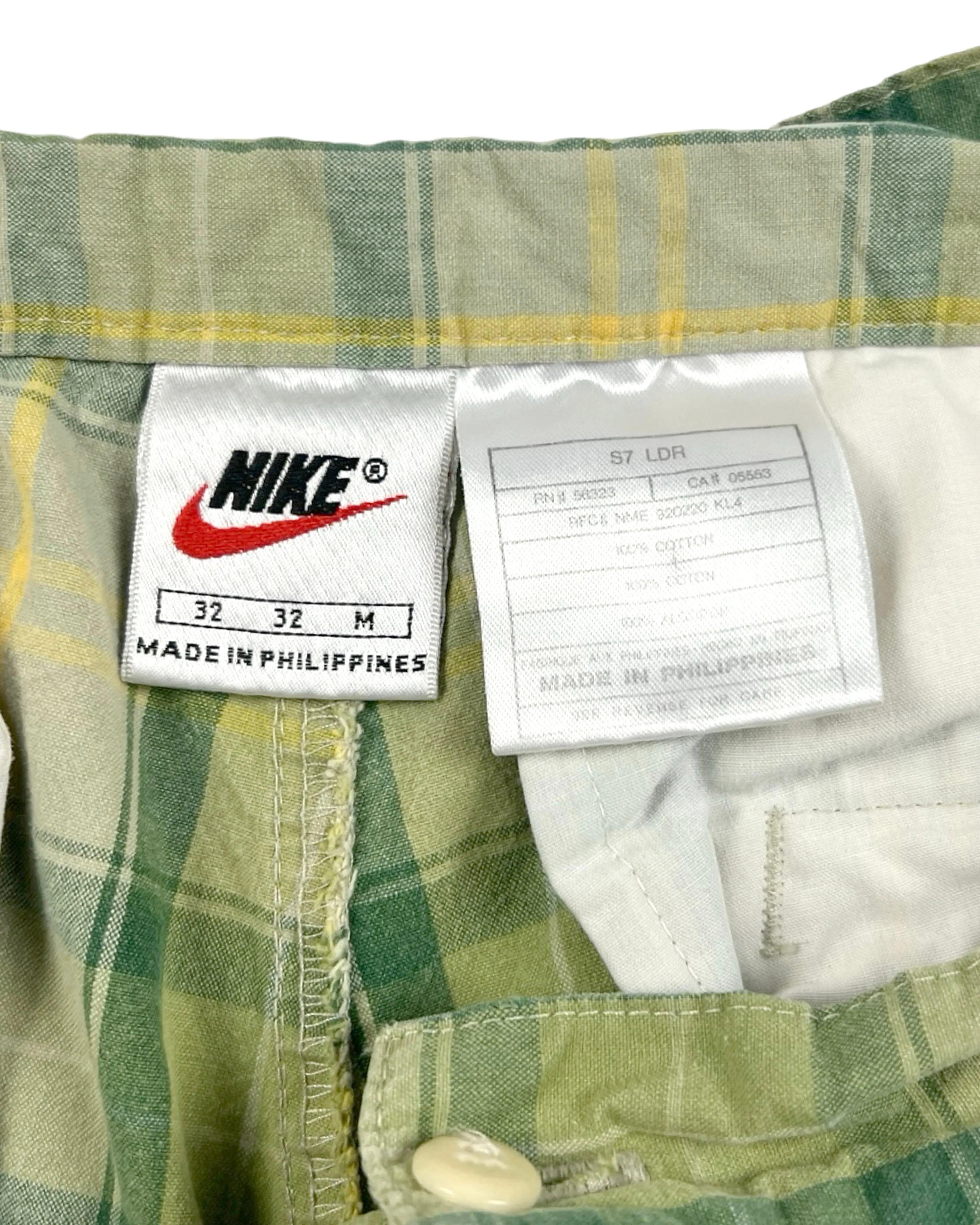 1990’s Nike Supreme Court Cotton Plaid Tennis Shorts