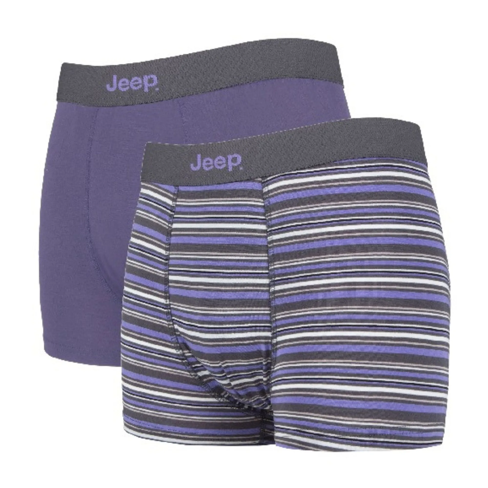 2 Pack Mens Soft Natural Bamboo Fibres Comfortable Fitted Trunks