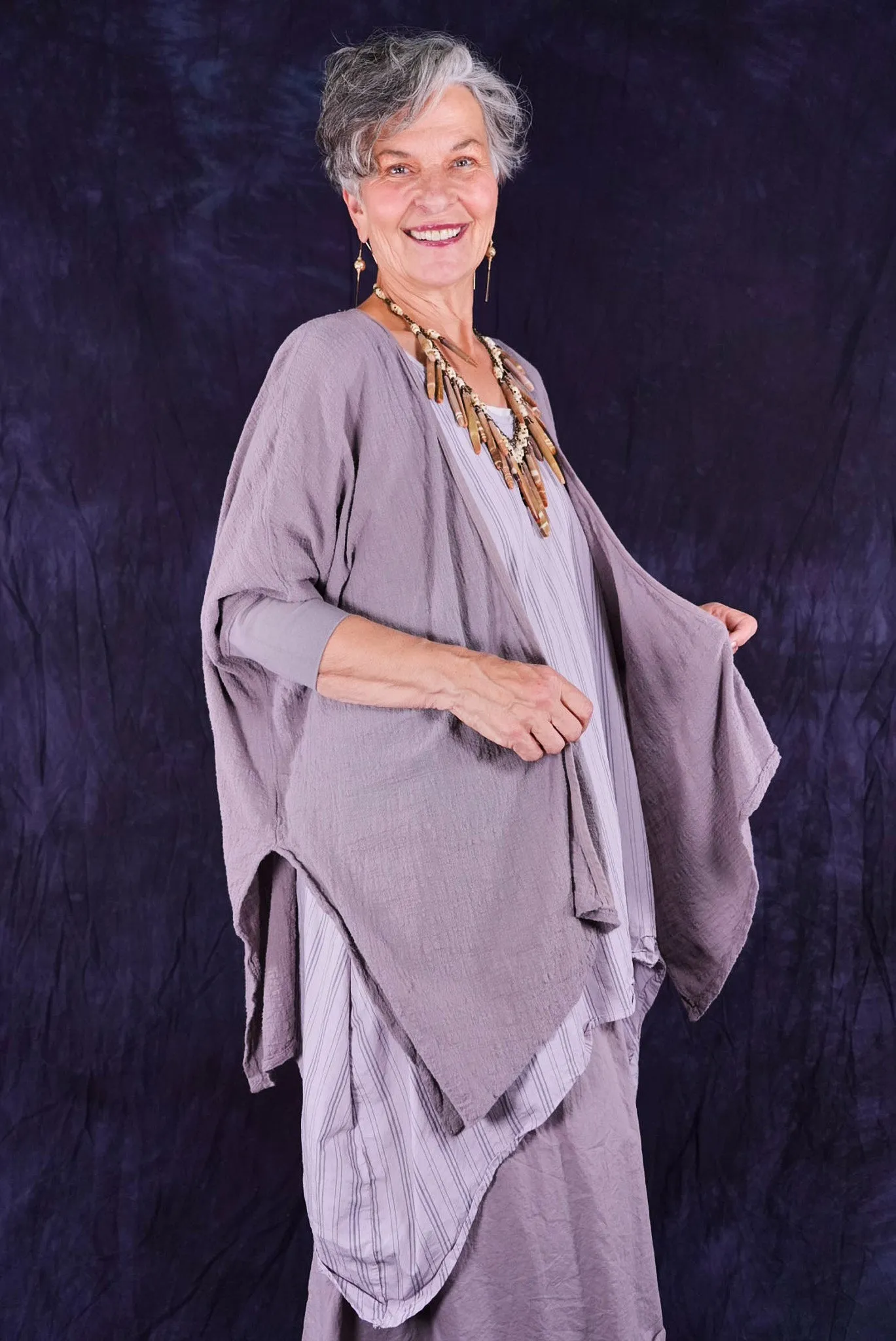5234 Textured Cardi Shantung