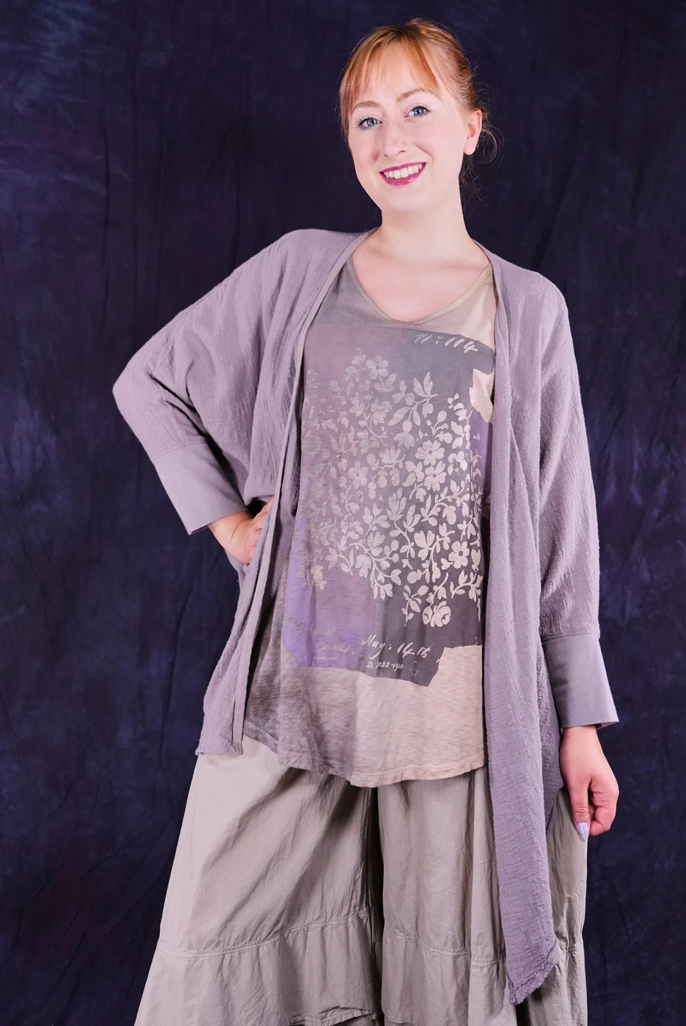 5234 Textured Cardi Shantung