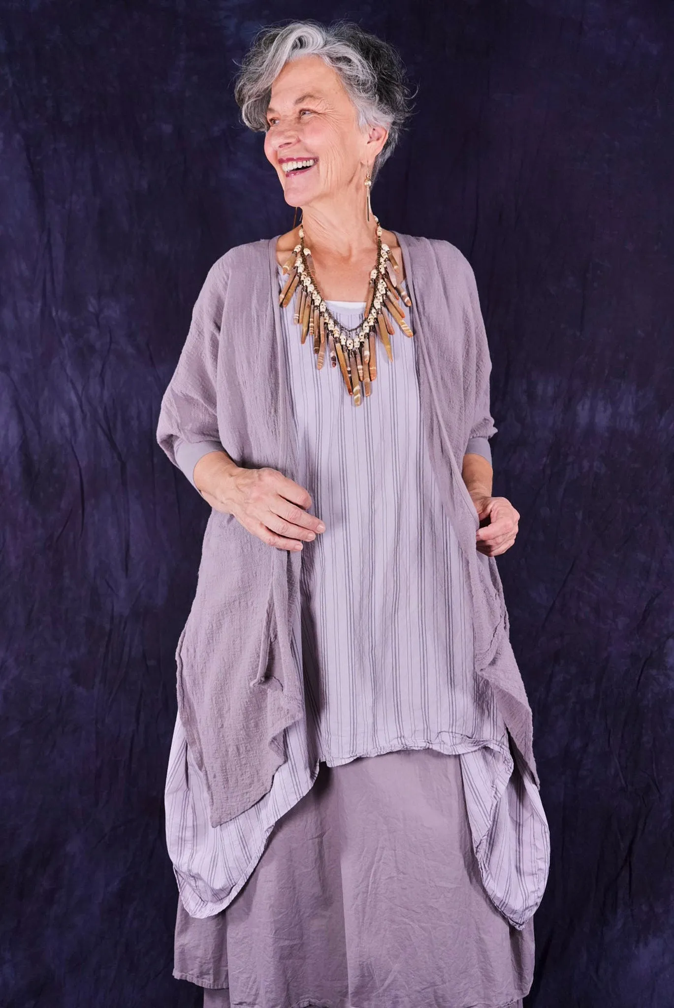 5234 Textured Cardi Shantung