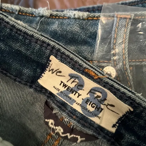 8. Free People Curvy Vintage High Rise Denim Shorts in Lolita Blue