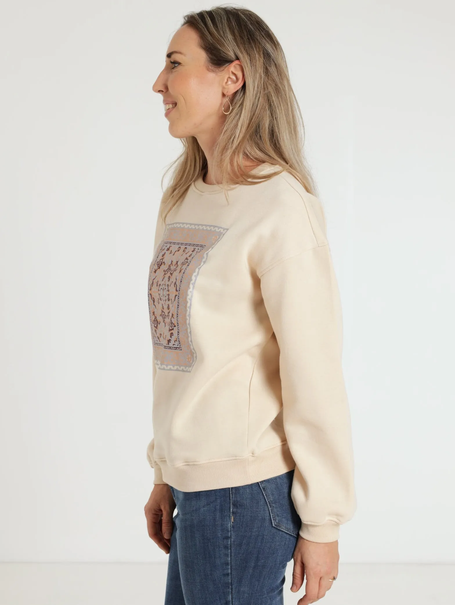 Active Pullover - Light Stone