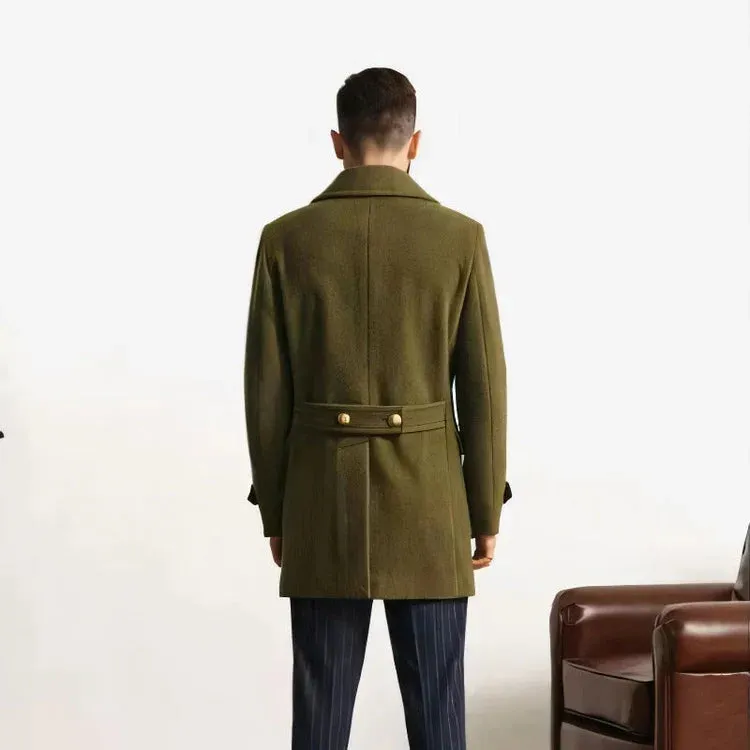 Adam - warm men's jacket with side pockets and jacket collar
