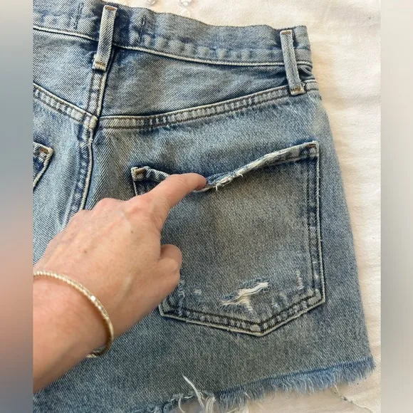Agolde Jaden Vintage Denim Shorts