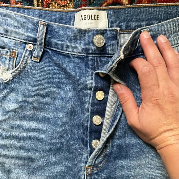 AGOLDE Parker Distressed Cut Off Shorts size 31