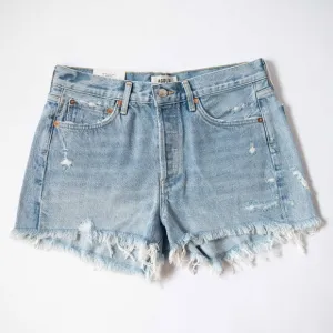 Agolde Parker Vintage Cutoff Button Fly Denim Jean Shorts in Swapmeet