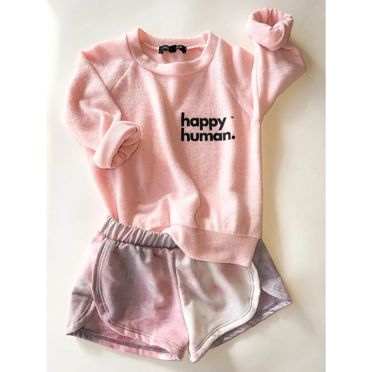 Alfie-Happy Human Kids Top | Pink FC
