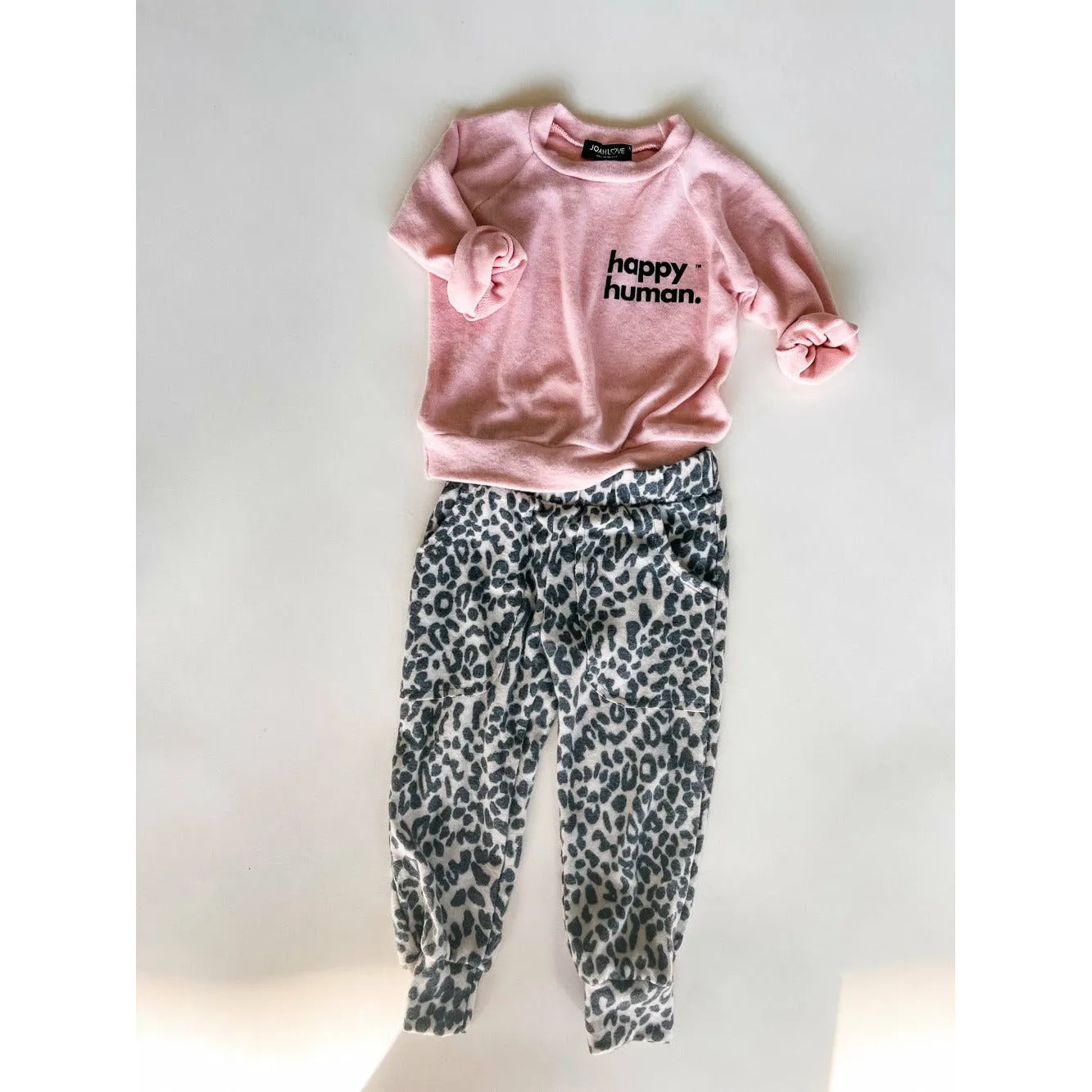 Alfie-Happy Human Kids Top | Pink FC