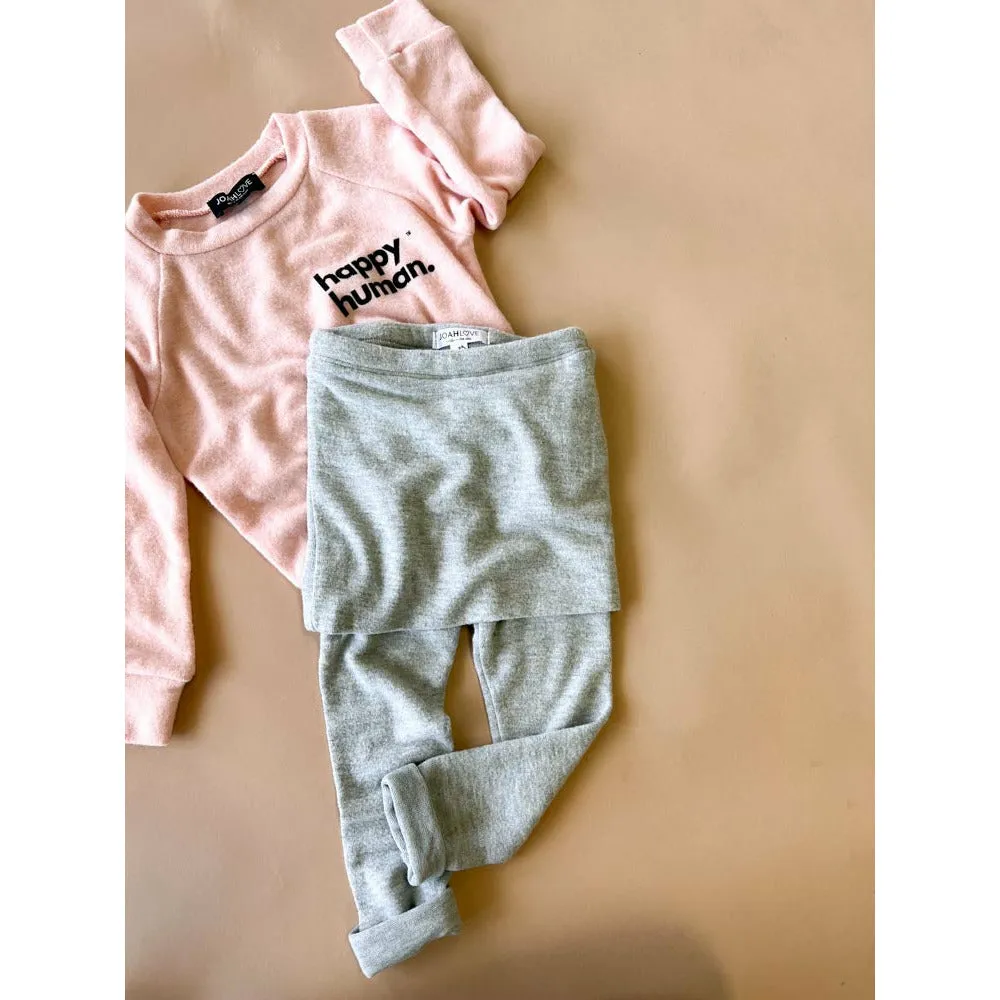 Alfie-Happy Human Kids Top | Pink FC