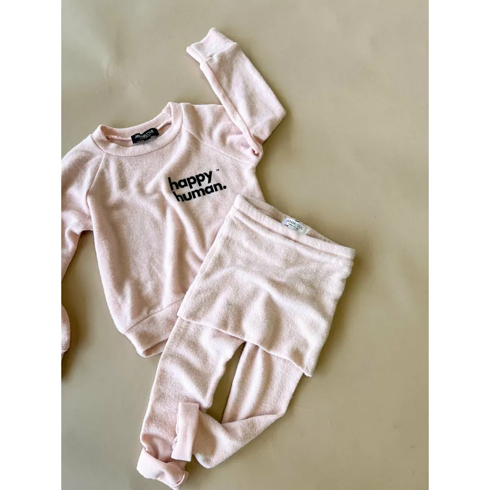 Alfie-Happy Human Kids Top | Pink FC