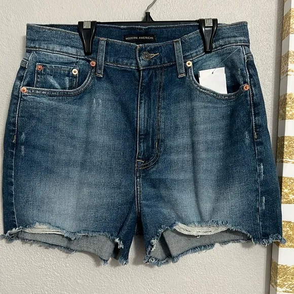 Anthropologie Modern American East Side High Rise Cut Off Short Size 29