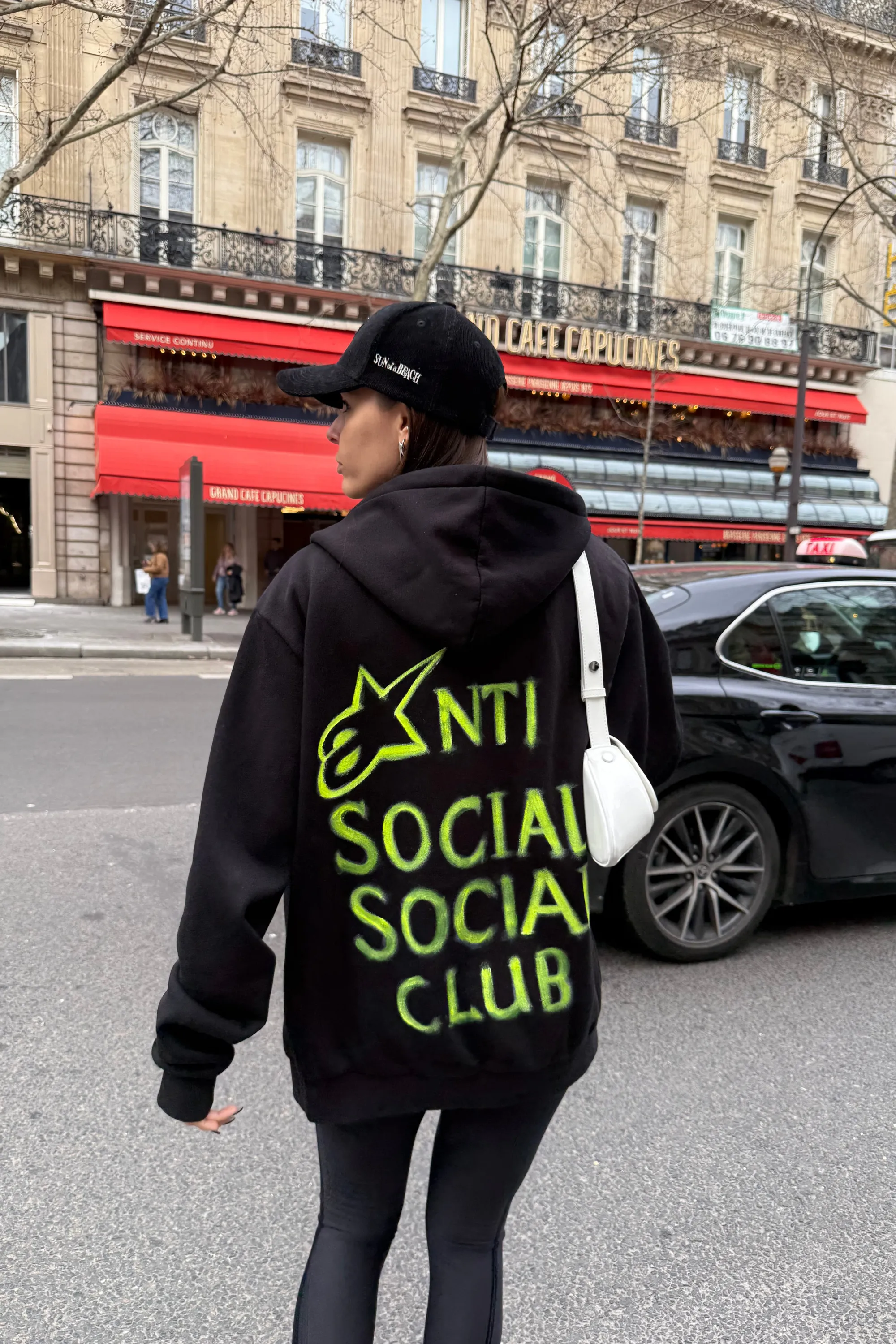 ANTISOCIAL HAND PAINTED ZIP HOODIE