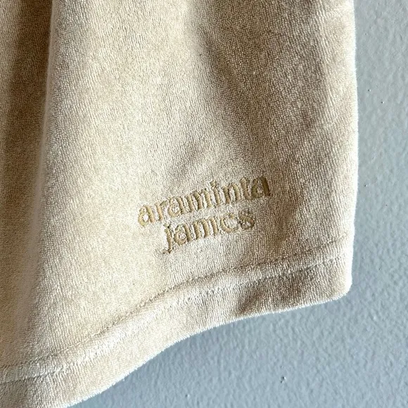 ARAMINTA JAMES Terry Classic Short in Biscuit Color Size 6/XS - NWT