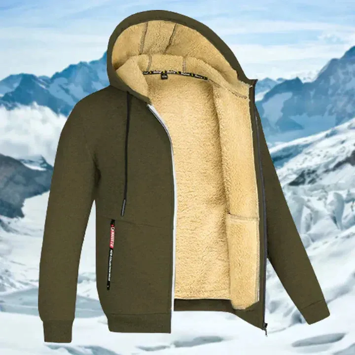 Arie Men's Hooded Fleece Winter Jacket