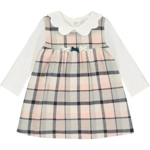 Baby Girl Bodysuit and Check Dress Outfit Set