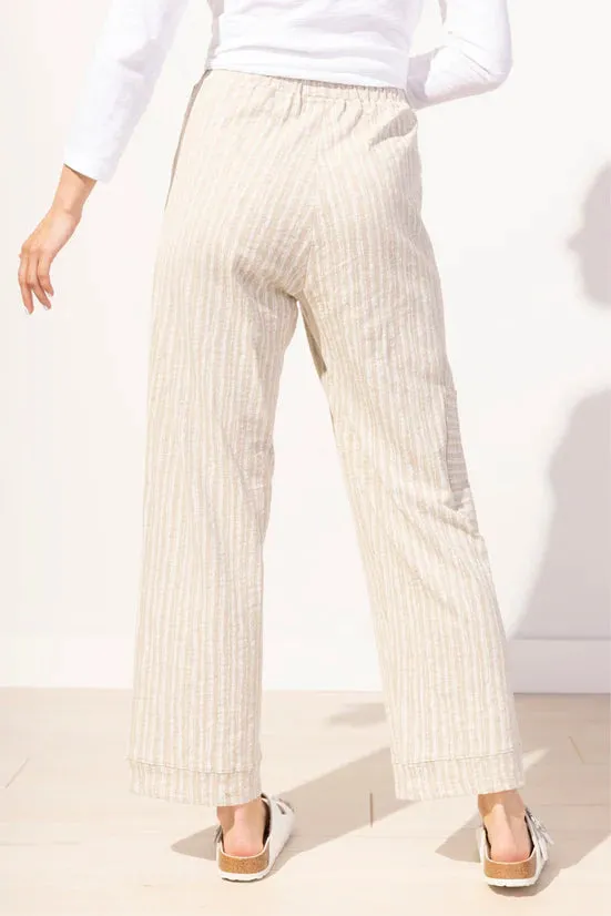 Bali Stripe Cotton Pocket Flood Pant