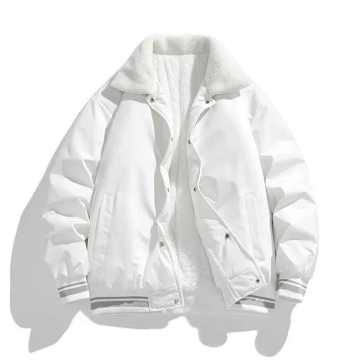 Bastian - robust warm winter jacket pilot sherpa for men