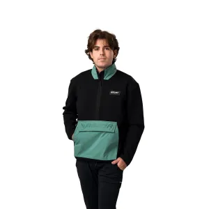 Bauer Knit Mix Half Zip - Black/Teal