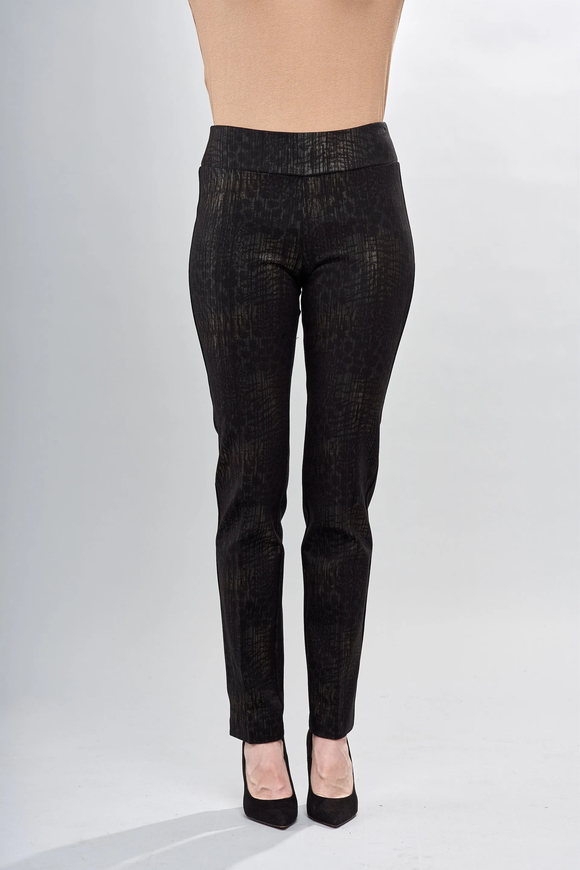 BCP8909PRN Printed Straight Scuba Pants Special Price