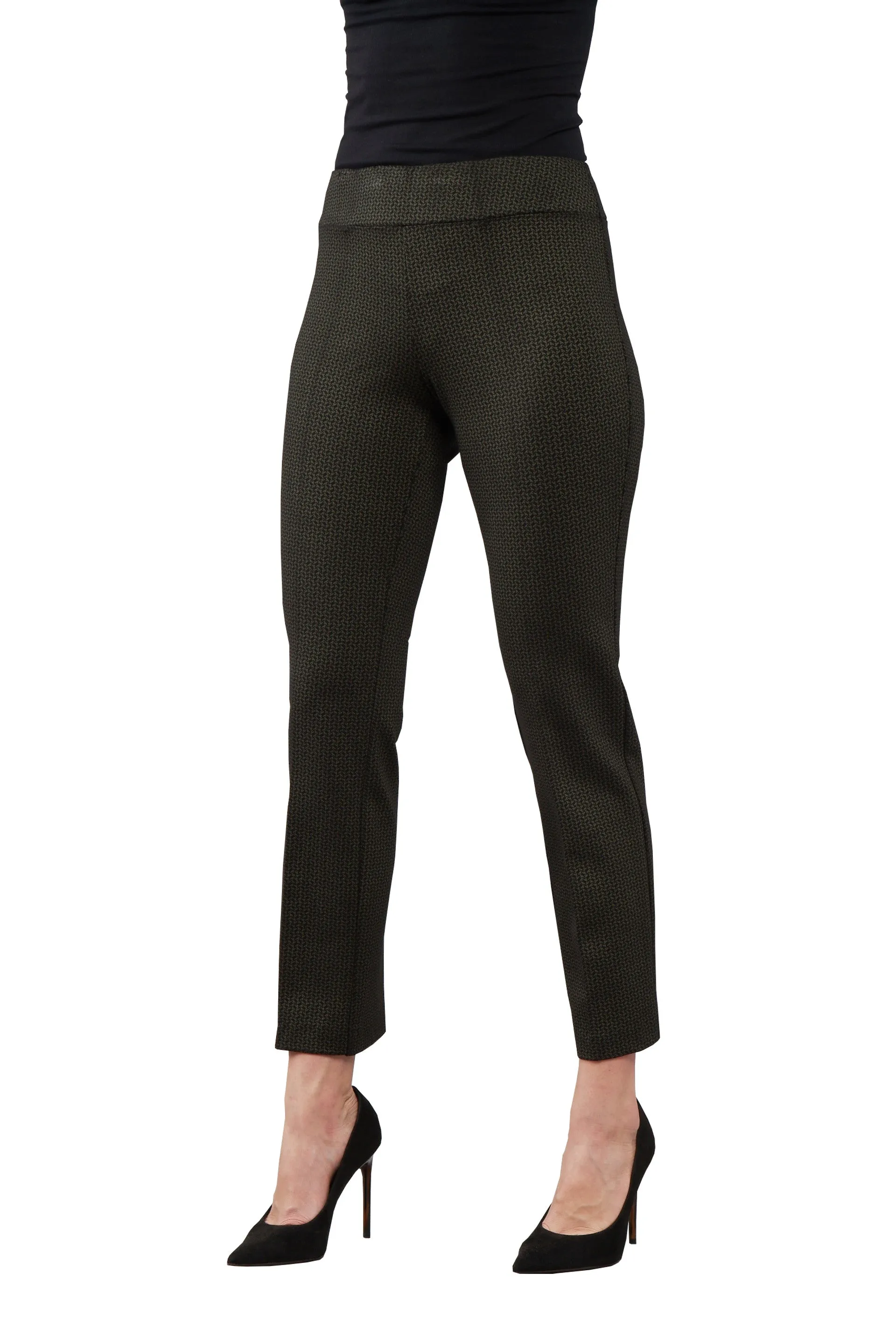 BCP8909PRN Printed Straight Scuba Pants Special Price