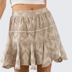 BECCA Vintage Wash Eyelet Skort