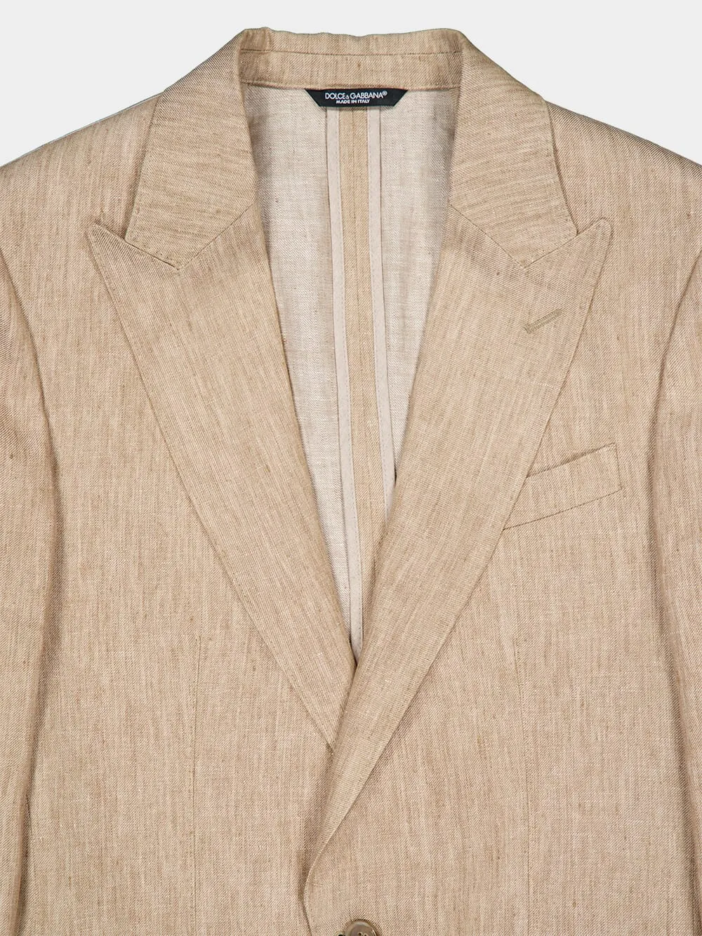 Beige Linen Taormina Jacket
