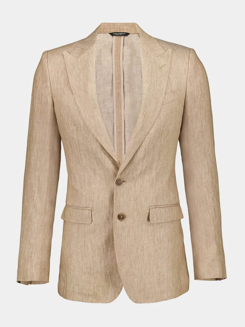 Beige Linen Taormina Jacket