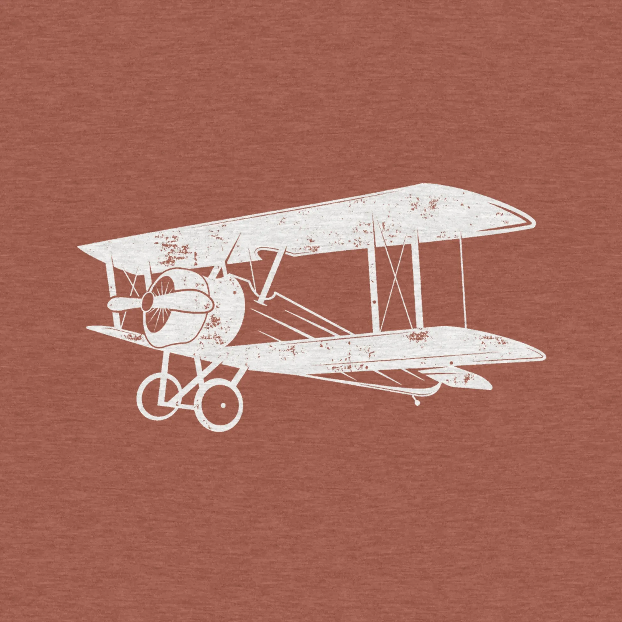 Biplane, Vintage Aircraft, WWII - Adult Unisex Triblend Tee