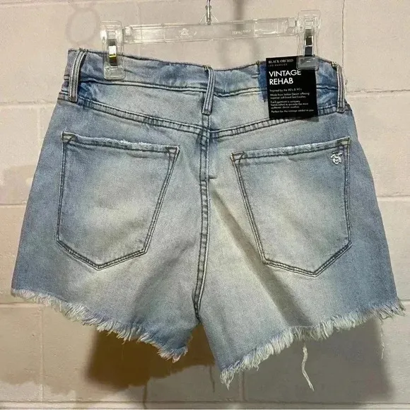 BLACK ORCHID Vintage Rehab Boyfriend Cutoff Denim Shorts 25 Light Wash 80s 90s