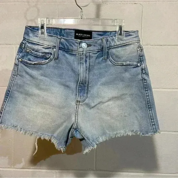 BLACK ORCHID Vintage Rehab Boyfriend Cutoff Denim Shorts 25 Light Wash 80s 90s