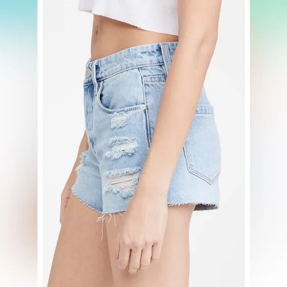 [BLANKNYC] Womens Luxury Clothing Indigo Barrow Vintage High Rise Denim …