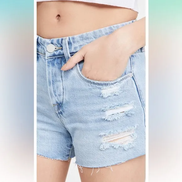 [BLANKNYC] Womens Luxury Clothing Indigo Barrow Vintage High Rise Denim …