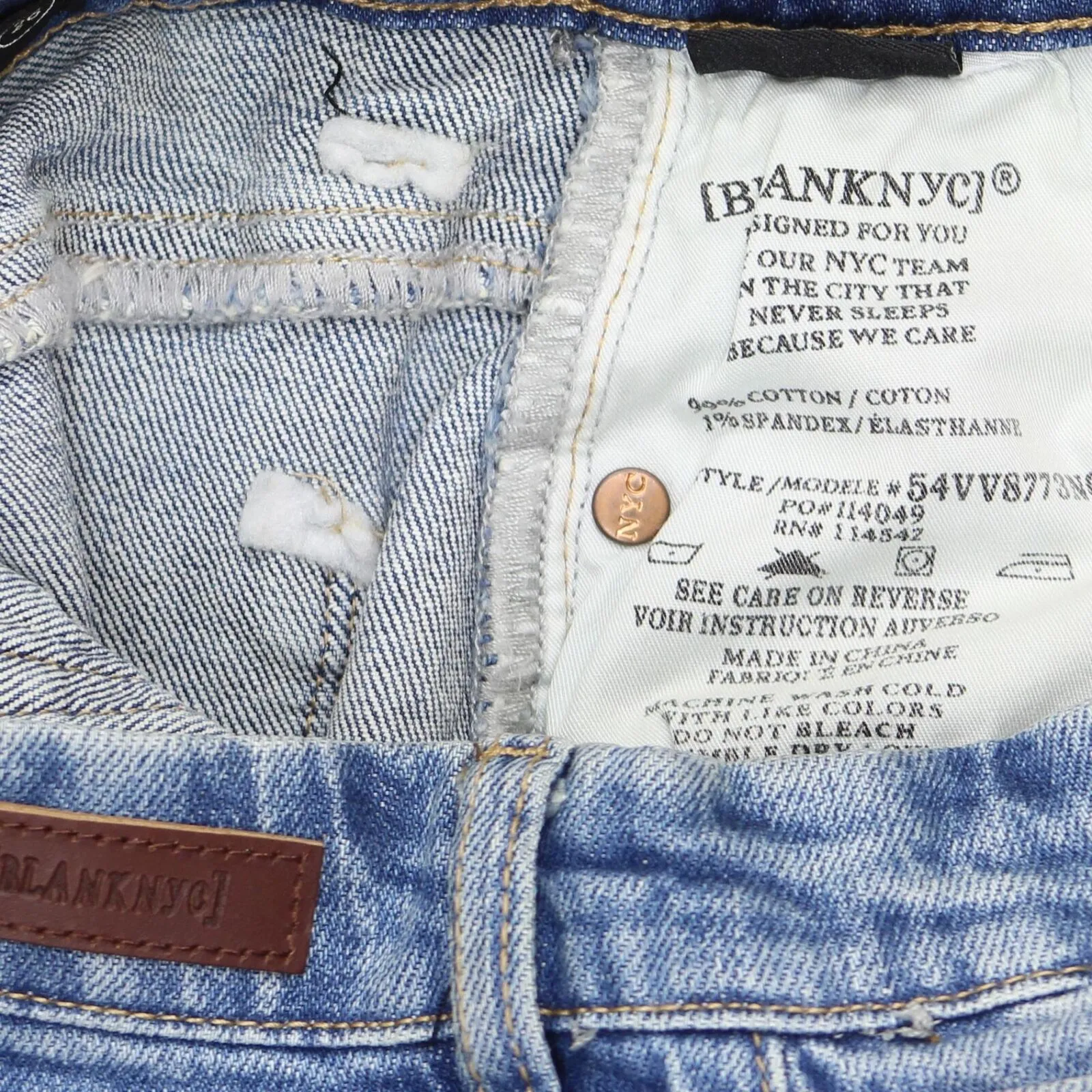 [BLANKNYC] Women's The Warren Frayed Hem Longline Denim Shorts
