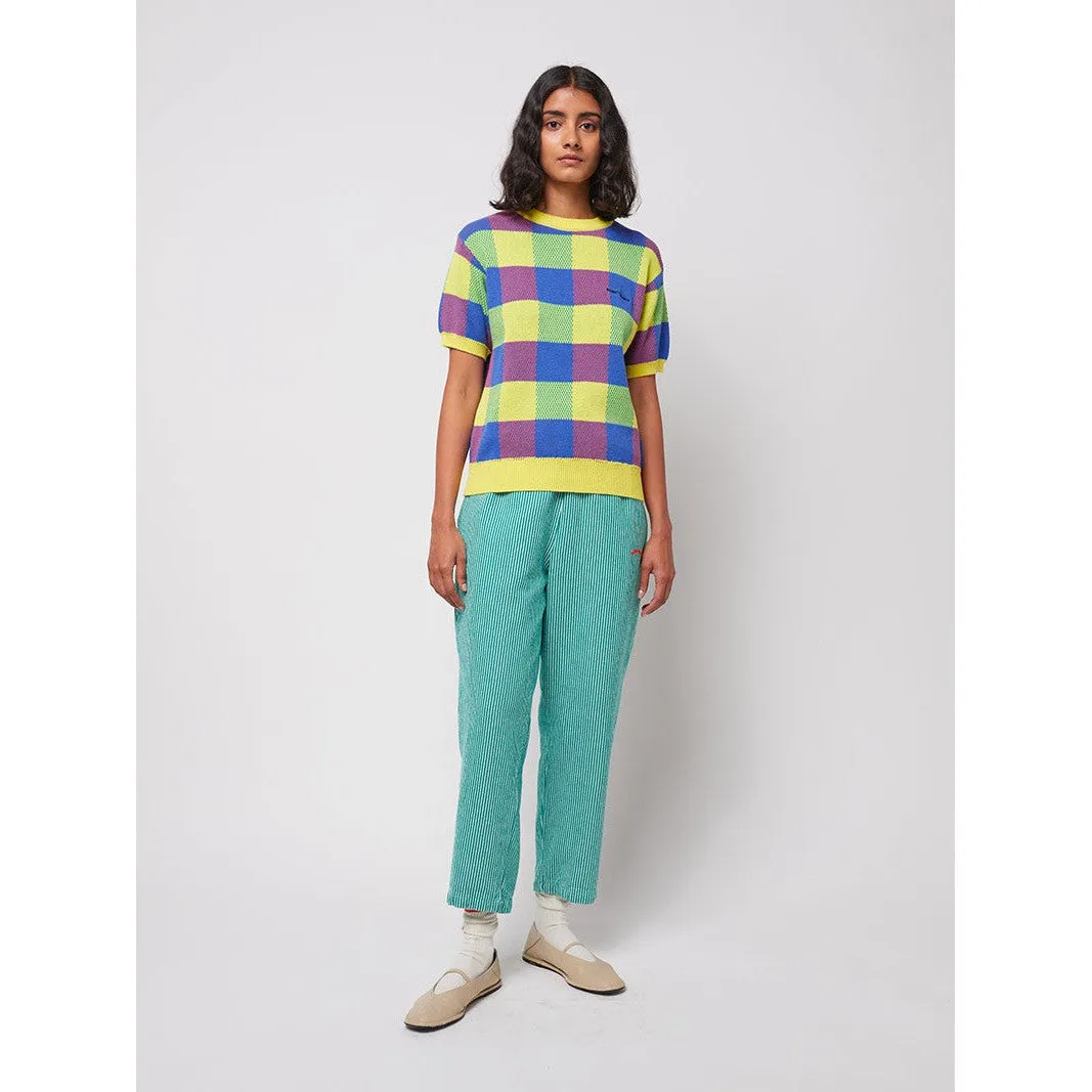 Bobo Choses Woman - Vichy jacquard cotton jumper