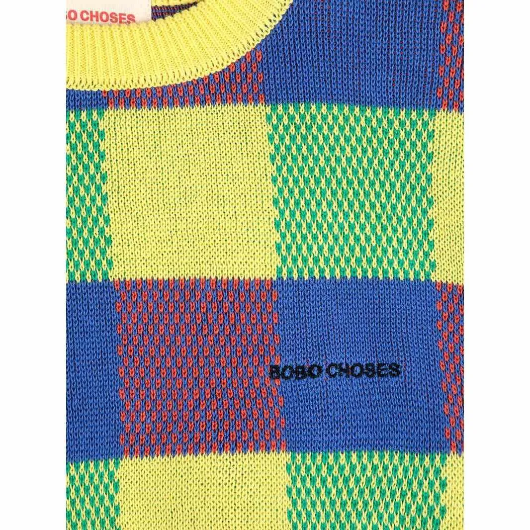 Bobo Choses Woman - Vichy jacquard cotton jumper