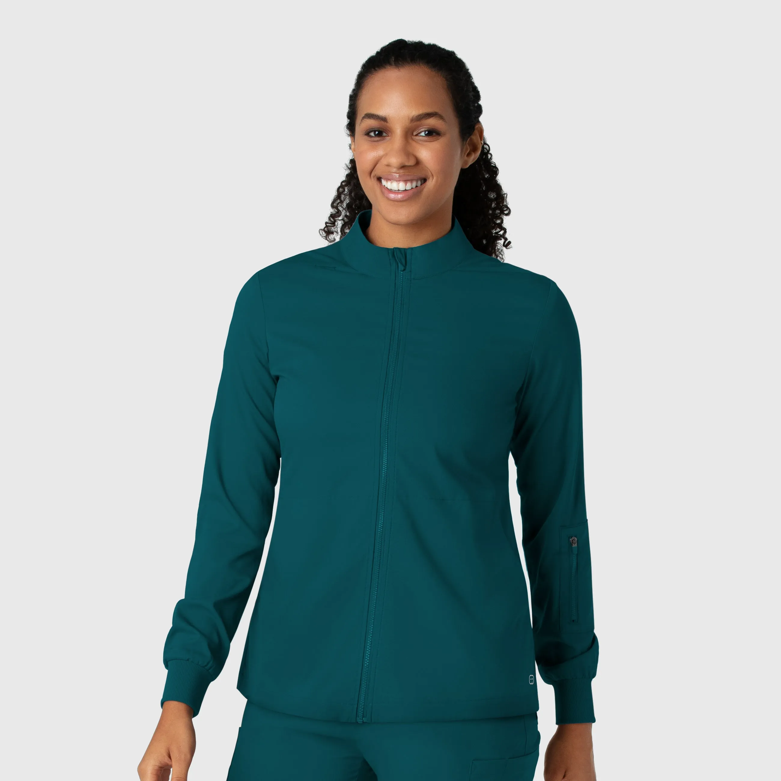 Boundless 8151 Warm Up Scrub Jacket Caribbean