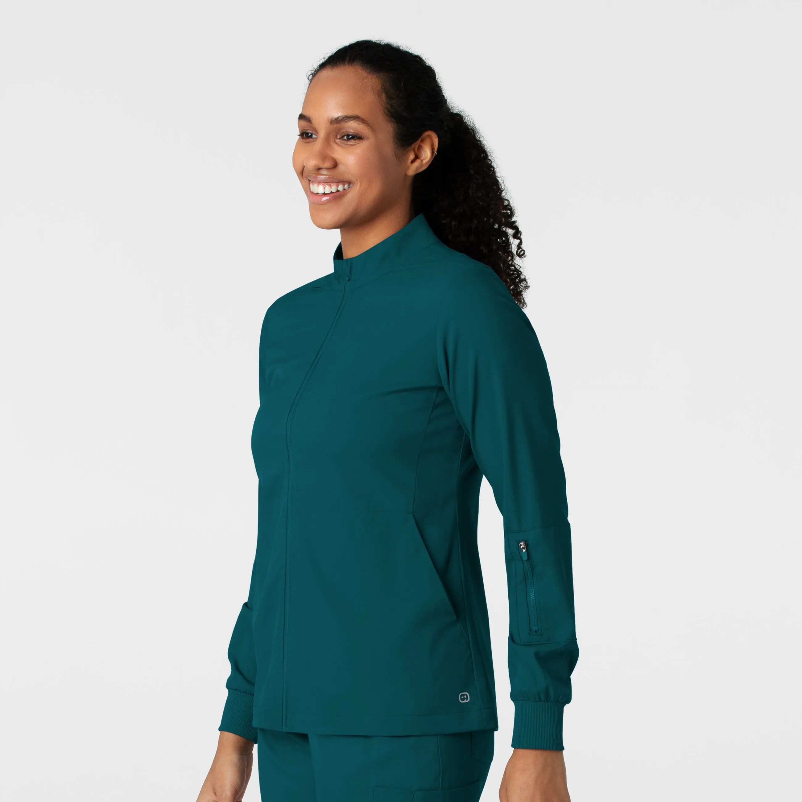 Boundless 8151 Warm Up Scrub Jacket Caribbean