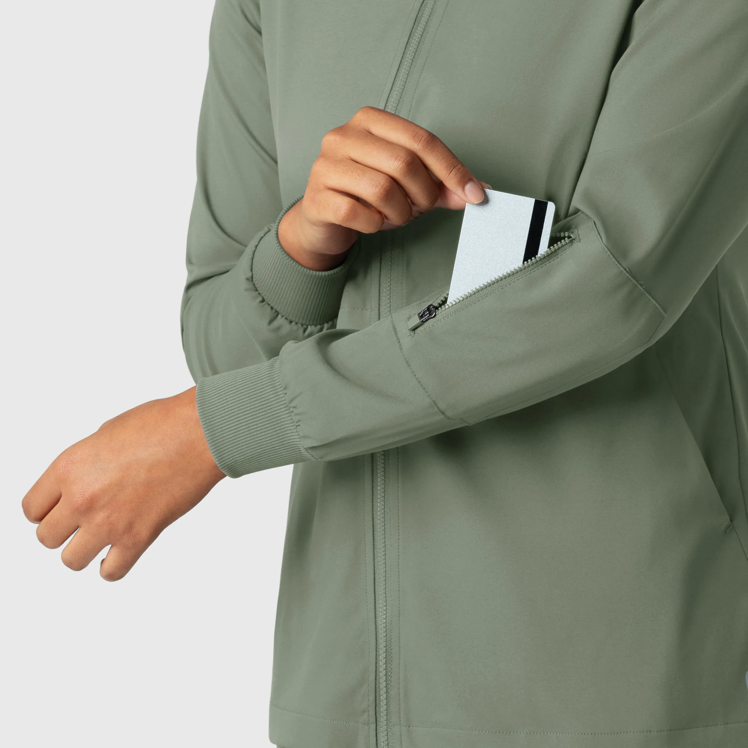 Boundless 8151 Warm Up Scrub Jacket Sage