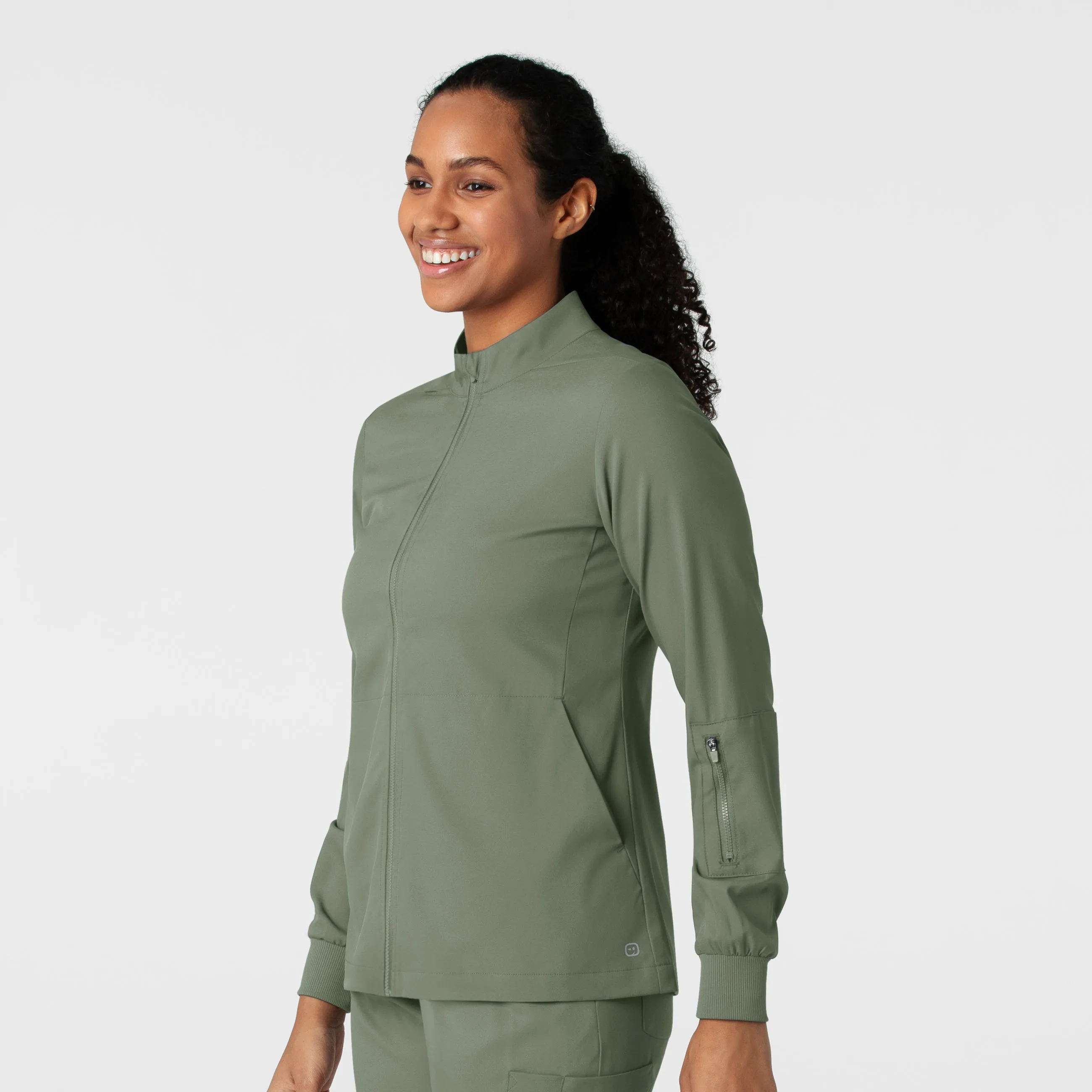 Boundless 8151 Warm Up Scrub Jacket Sage