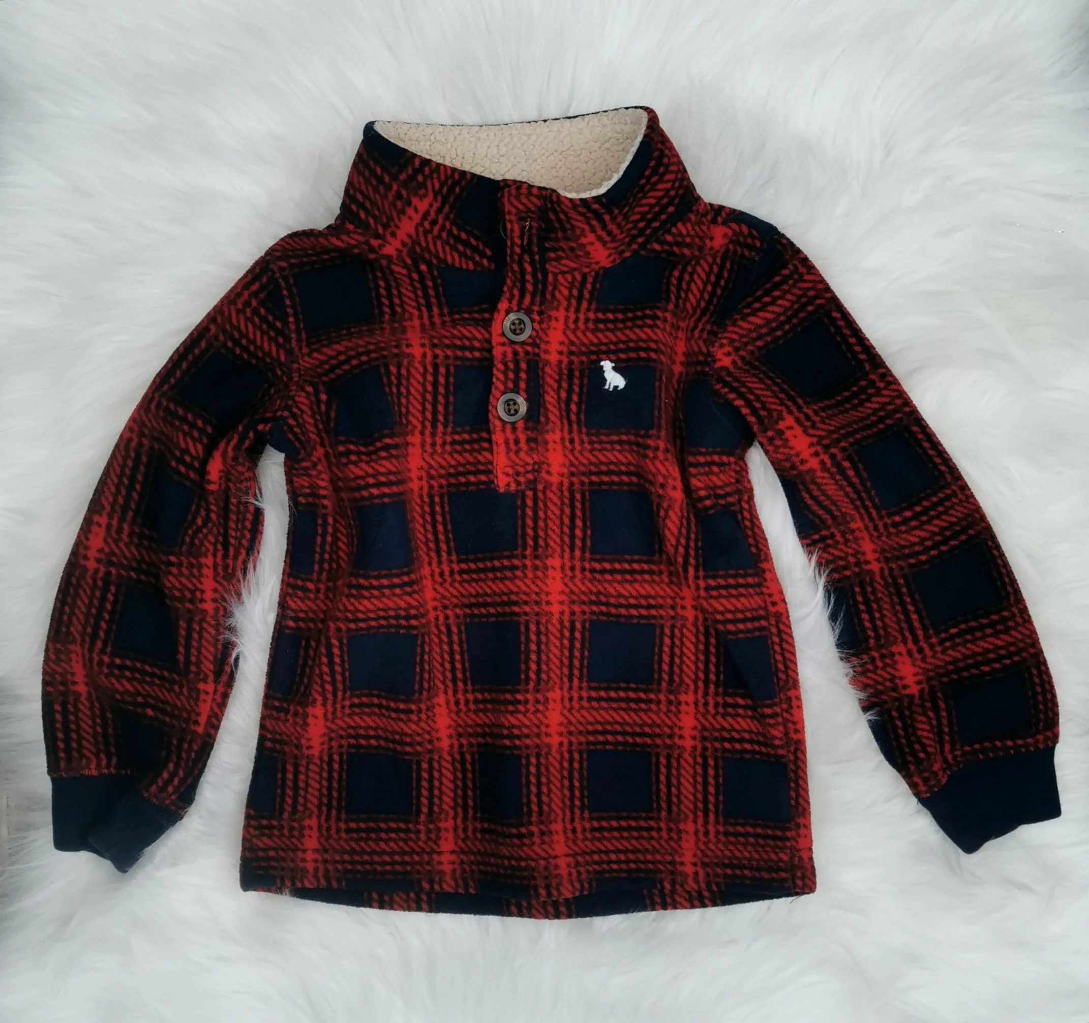 BOY SIZE 2 YEARS - CARTER'S, Fleece Pullover Sweater EUC B30