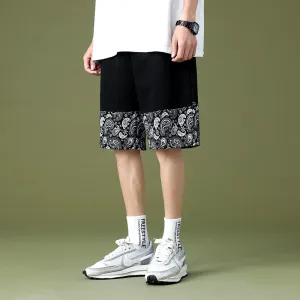 Braxton Paisley Casual Linen Shorts