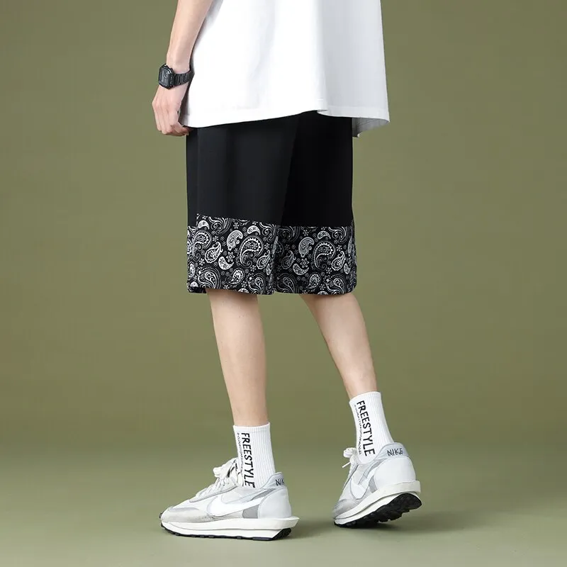 Braxton Paisley Casual Linen Shorts