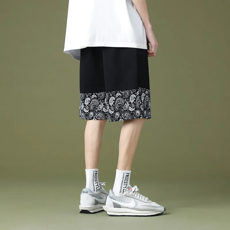 Braxton Paisley Casual Linen Shorts