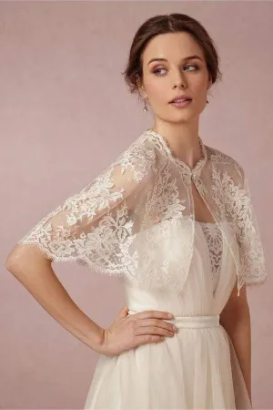 Bridal Lace Jacket Wedding Capes For Bridal Wedding Shawl