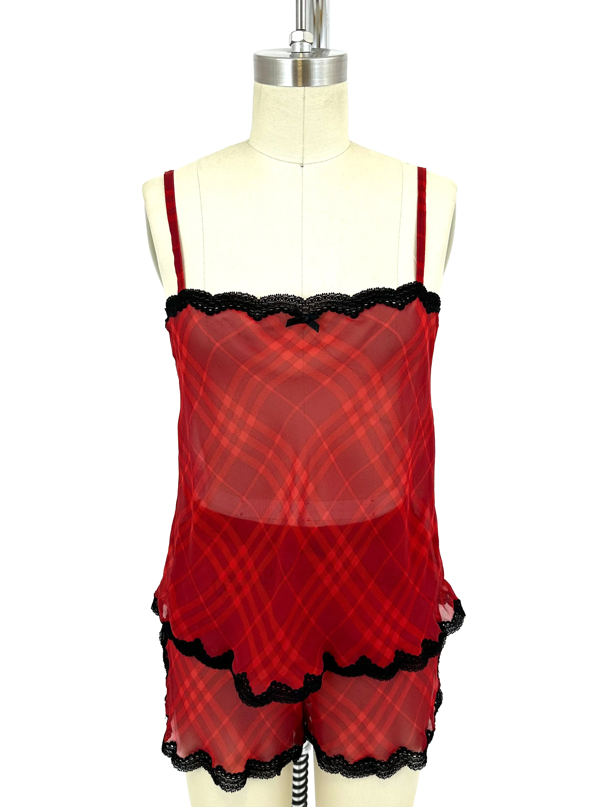 Burberry Check Silk Lounge Set