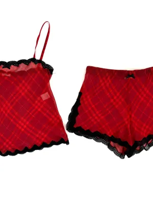 Burberry Check Silk Lounge Set