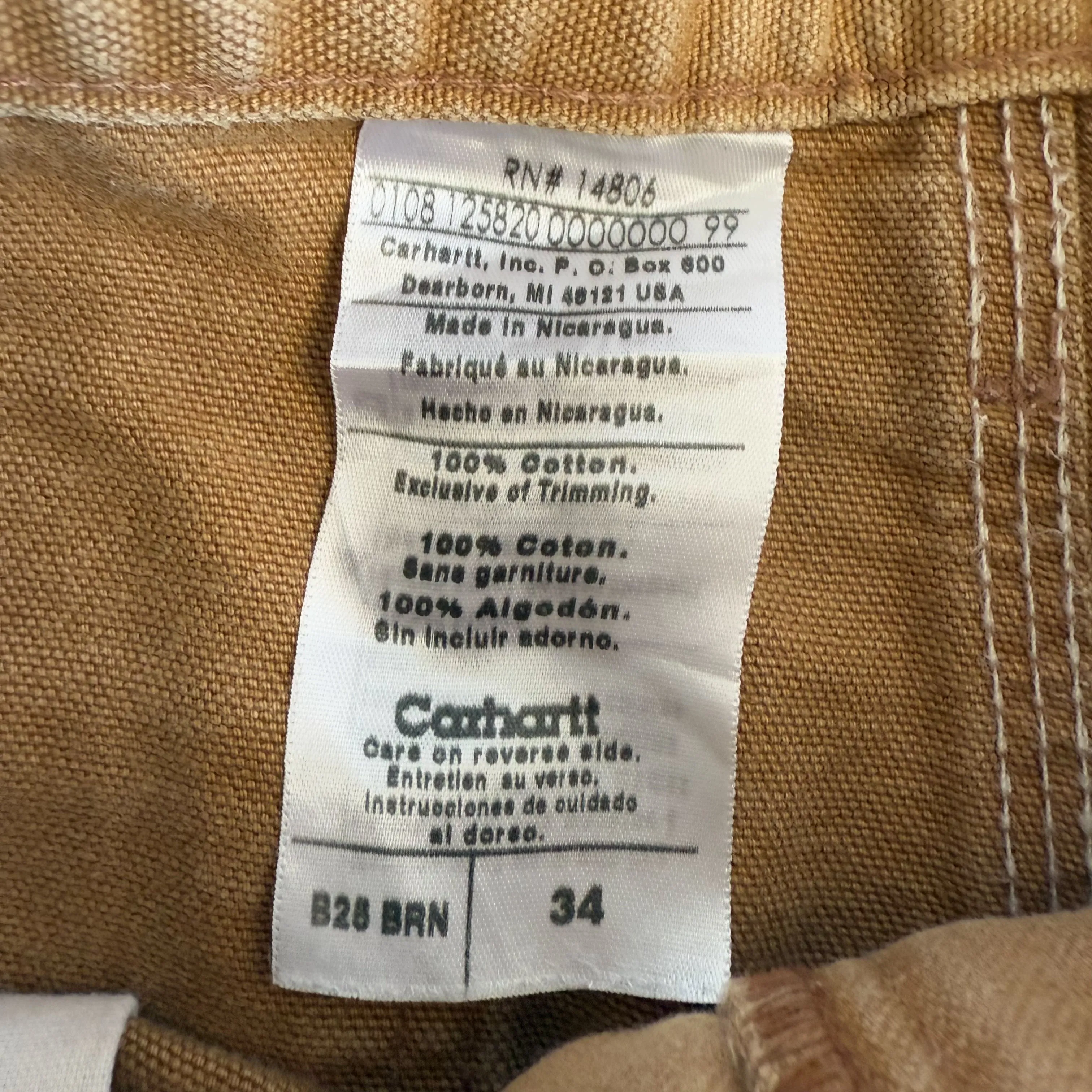 Carhartt Carpenter Shorts - 34”