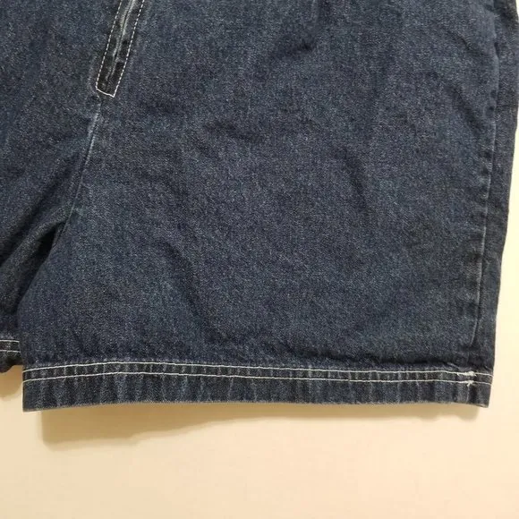 Carolina Blues skort 14 VINTAGE denim jean skirt front shorts back bandana trim
